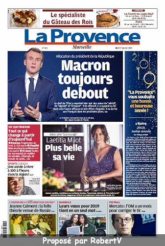 La Provence Marseille - Mardi 1er Janvier 2019