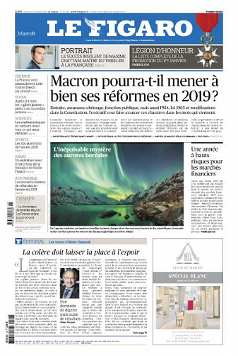 Le Figaro du Mercredi 2 Janvier 2019