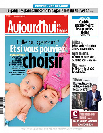 Aujourd’hui en France du Jeudi 3 Janvier 2019