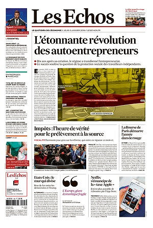 Les Echos du Jeudi 3 Janvier 2019