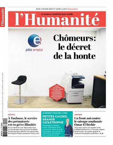 L’Humanite du Jeudi 3 Janvier 2019