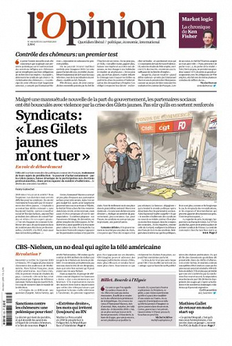 L’Opinion du Jeudi 3 Janvier 2019