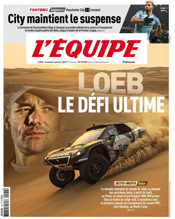 L’equipe du Vendredi 4 Janvier 2019