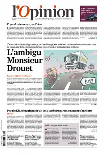 L’Opinion du Vendredi 4 et Samedi 5 Janvier 2019