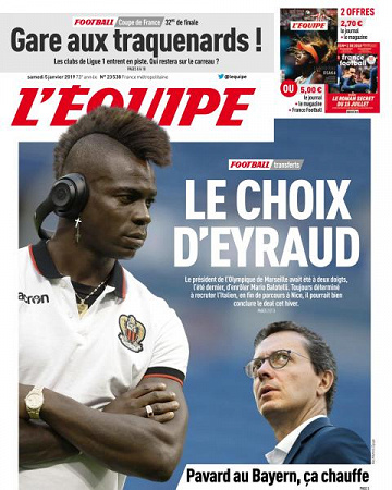 L’equipe du Samedi 5 Janvier 2019