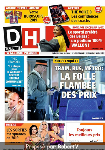 La Dernière Heure (7 éditions) - Samedi 5 et Dimanche 6 Janvier 2019