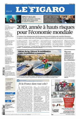 Le Figaro du Samedi 5 Janvier 2019