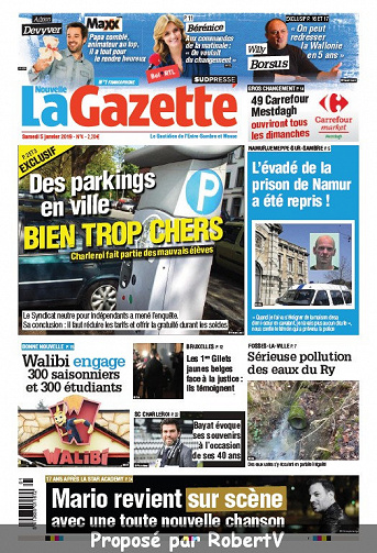 La Nouvelle Gazette (3 éditions) - Samedi 5 Janvier 2019