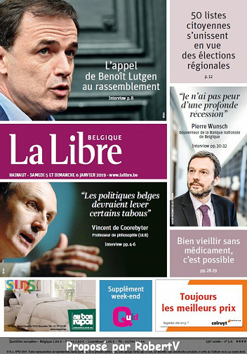 La Libre Belgique - Samedi 5 et Dimanche 6 Janvier 2019
