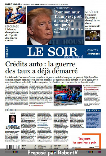 Le Soir - Samedi 5 et Dimanche 6 Janvier 2019