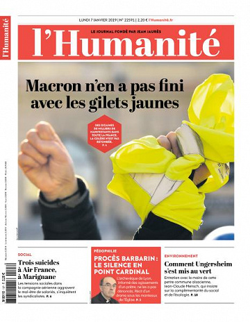 L’Humanite du Lundi 7 Janvier 2019