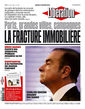 Libération du Mardi 8 Janvier 2019