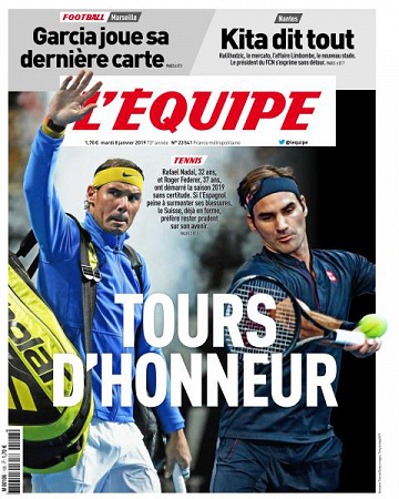 L’equipe du Mardi 8 Janvier 2019
