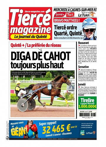 Tiercé Magazine - Mardi 8 Janvier 2019