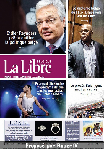La Libre Belgique - Mardi 8 Janvier 2019