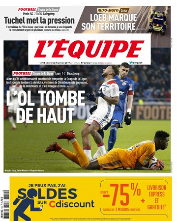 L’equipe du Mercredi 9 Janvier 2019