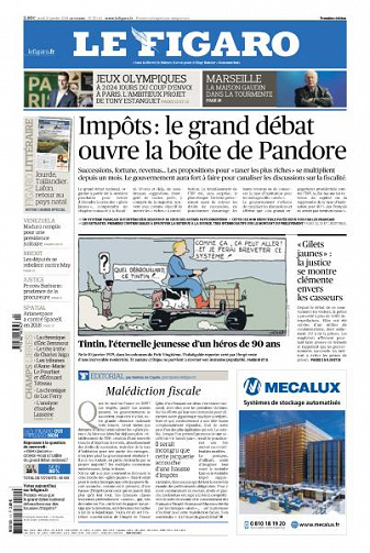 Le Figaro du Jeudi 10 Janvier 2019