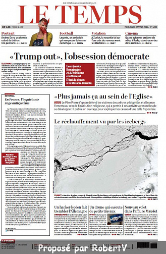 Le Temps - Mercredi 9 Janvier 2019