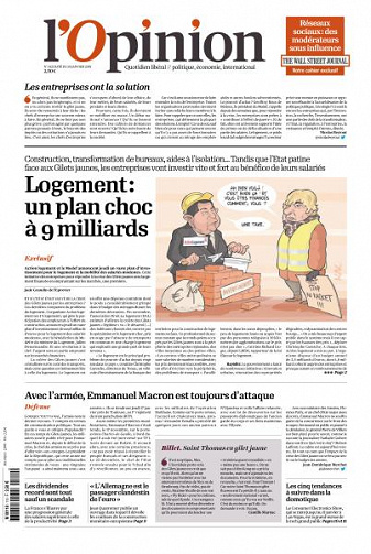 L’Opinion du Jeudi 10 Janvier 2019