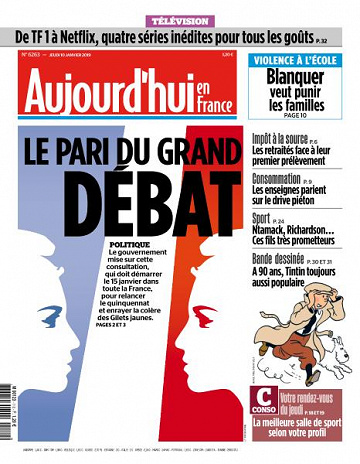 Aujourd’hui en France du Jeudi 10 Janvier 2019