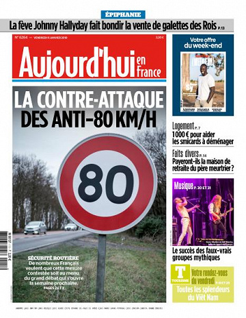 Aujourd’hui en France du Vendredi 11 Janvier 2019