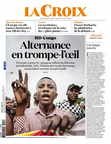La Croix du Vendredi 11 Janvier 2019
