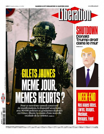 Libération du Samedi 12 et Dimanche 13 Janvier 2019