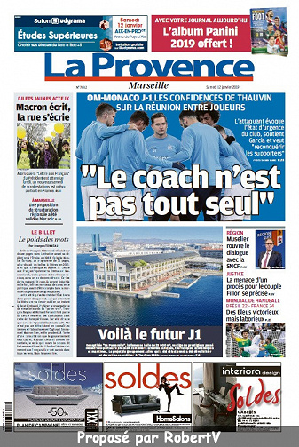 La Provence Marseille - Samedi 12 Janvier 2019