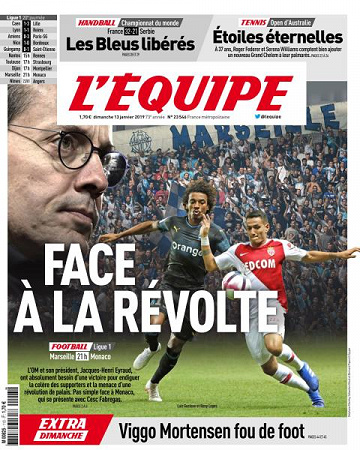 L’equipe du Dimanche 13 Janvier 2019