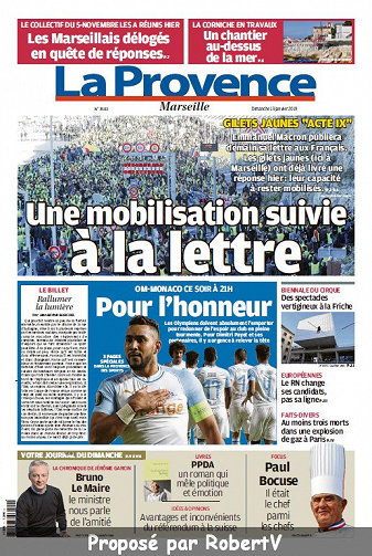 La Provence Marseille - Dimanche 13 Janvier 2019