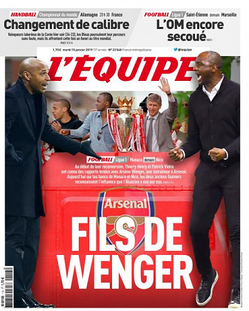 L’equipe du Mardi 15 Janvier 2019