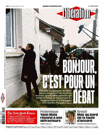 Liberation du Mardi 15 Janvier 2019