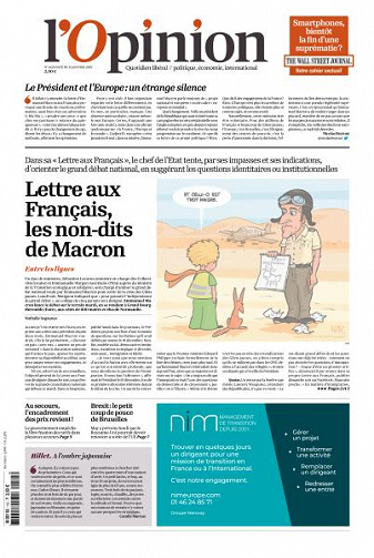 L’Opinion du Mardi 15 Janvier 2019