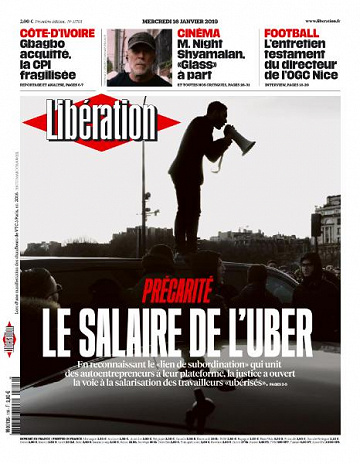 Liberation du Mercredi 16 Janvier 2019