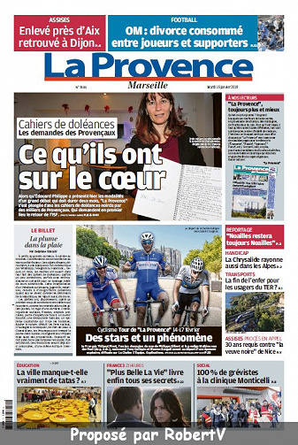 La Provence Marseille - Mardi 15 Janvier 2019