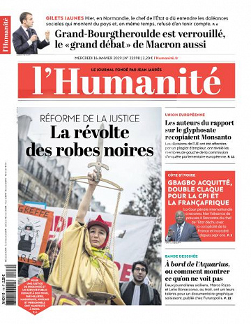 L’Humanite du Mercredi 16 Janvier 2019