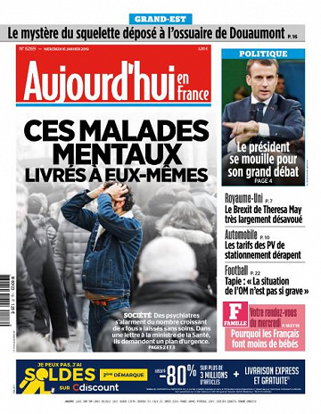 Aujourd’hui en France du Mercredi 16 Janvier 2019