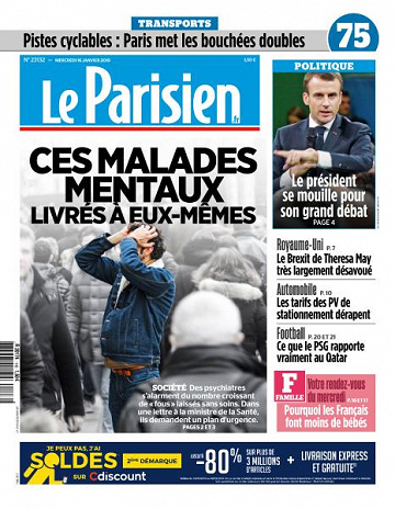 Le Parisien du Mercredi 16 Janvier 2019