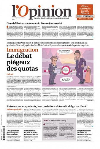 L’Opinion du Mercredi 16 Janvier 2019