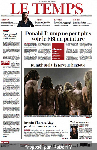 Le Temps - Mercredi 16 Janvier 2019