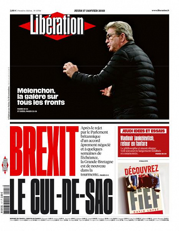 Libération du Jeudi 17 Janvier 2019