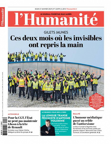 L’Humanite du Jeudi 17 Janvier 2019