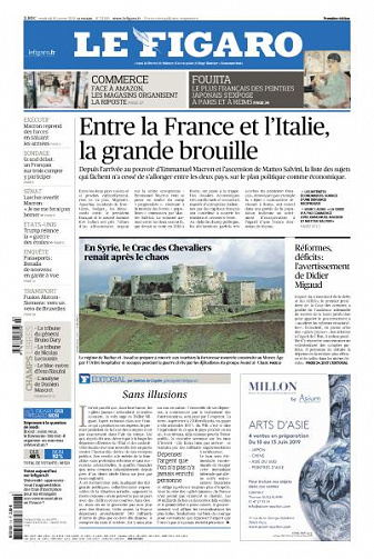 Le Figaro du Vendredi 18 Janvier 2019