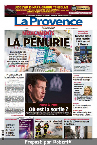 La Provence Marseille - Vendredi 18 Janvier 2019