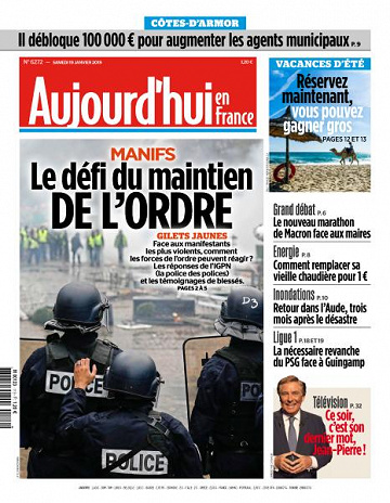 Aujourd’hui en France du Samedi 19 Janvier 2019