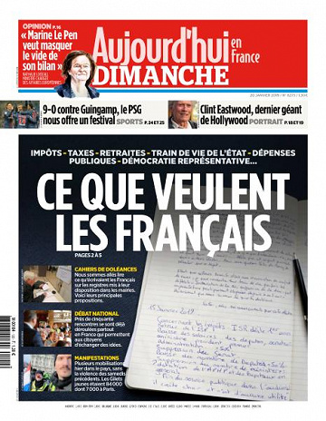 Aujourd’hui en France du Dimanche 20 Janvier 2019