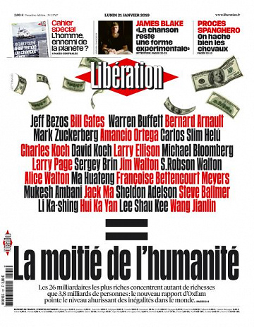 Libération du Lundi 21 Janvier 2019