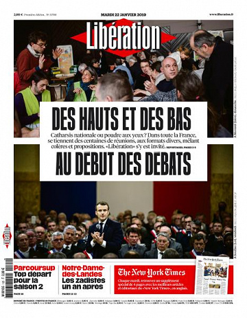 Libération du Mardi 22 Janvier 2019