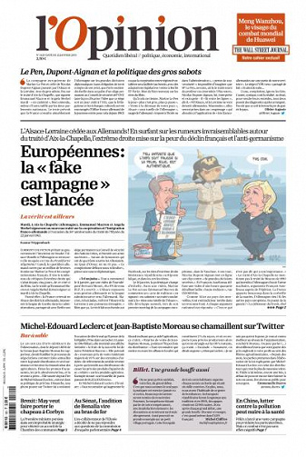 L’Opinion du Mardi 22 Janvier 2019