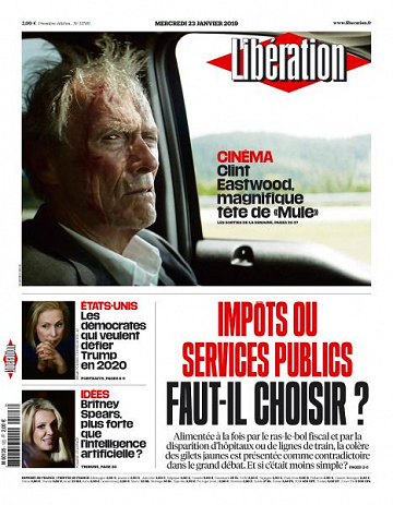 Libération du Mercredi 23 Janvier 2019
